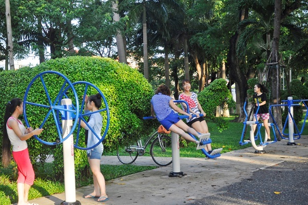 Hướng dẫn cách sử dụng dụng cụ tập thể dục ngoài trời
